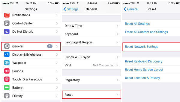 reset network settings